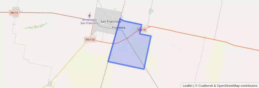 Mapa de ubicacion de Municipio de Frontera.