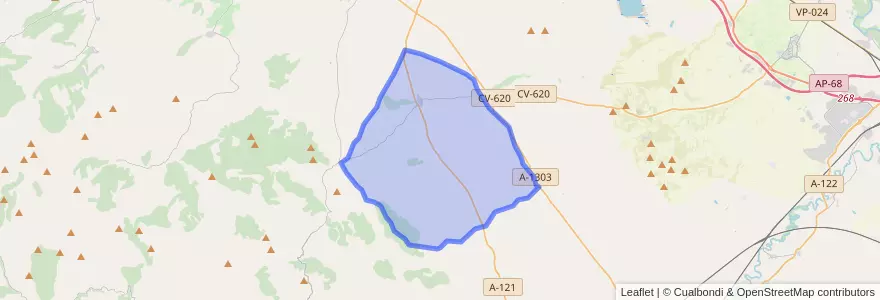 Mapa de ubicacion de Fuendejalón.