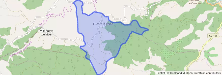 Mapa de ubicacion de Fuente la Reina.
