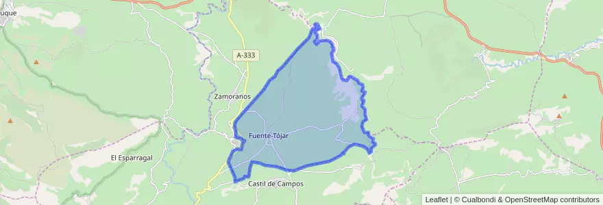 Mapa de ubicacion de Fuente-Tójar.