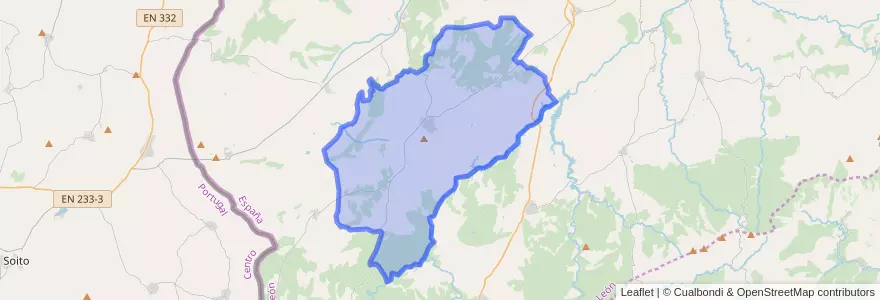 Mapa de ubicacion de Fuenteguinaldo.