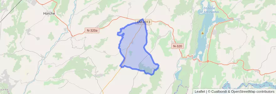 Mapa de ubicacion de Fuentelencina.