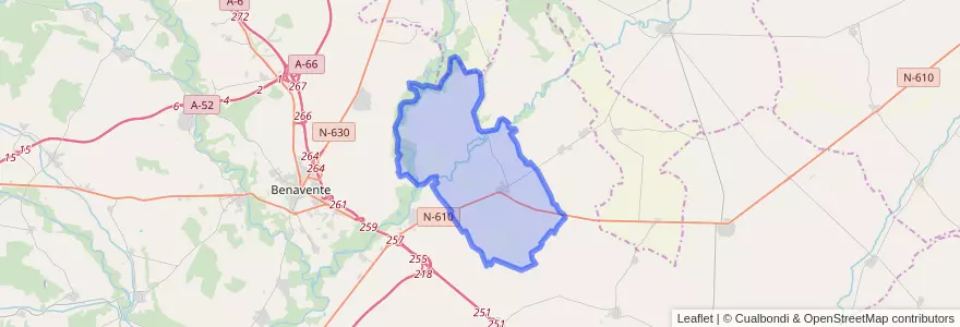 Mapa de ubicacion de Fuentes de Ropel.