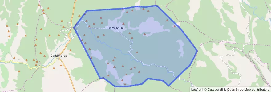 Mapa de ubicacion de Fuertescusa.