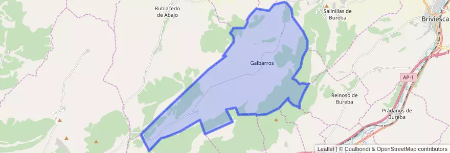 Mapa de ubicacion de Galbarros.