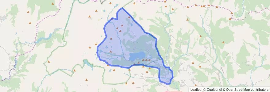 Mapa de ubicacion de Galende.