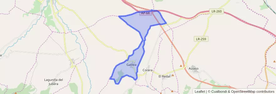 Mapa de ubicacion de Galilea.