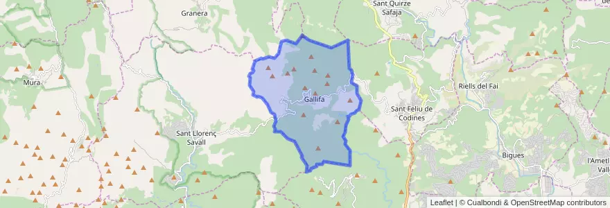 Mapa de ubicacion de Gallifa.