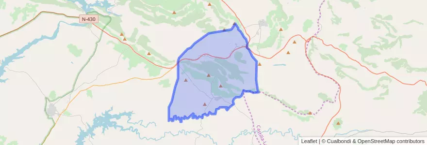 Mapa de ubicacion de Garbayuela.