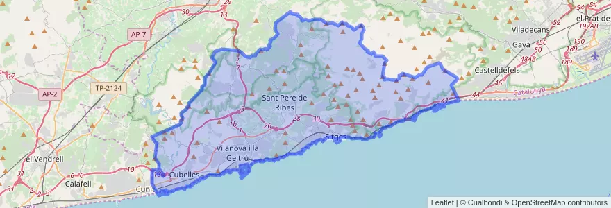 Mapa de ubicacion de Гарраф.