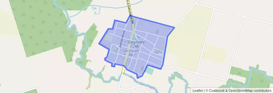 Mapa de ubicacion de Garuhapé-Mi.
