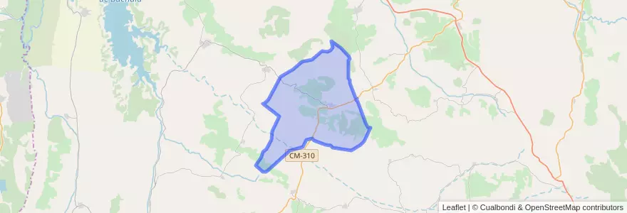 Mapa de ubicacion de Gascueña.