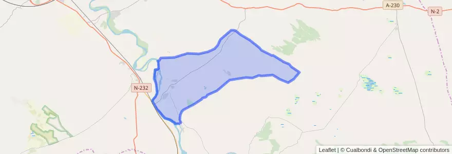 Mapa de ubicacion de Gelsa.