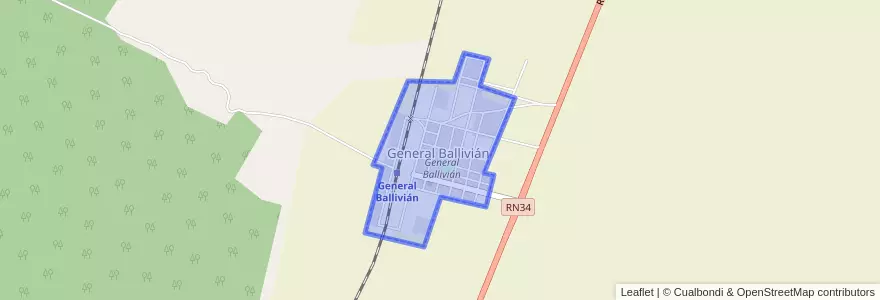 Mapa de ubicacion de General Ballivián.