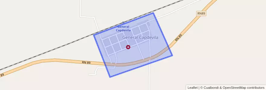 Mapa de ubicacion de General Capdevila.