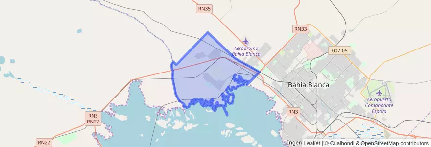 Mapa de ubicacion de General Daniel Cerri.