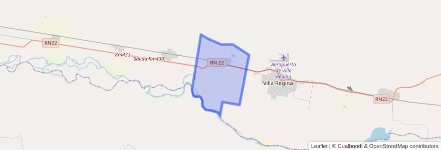 Mapa de ubicacion de Municipio de General Enrique Godoy.