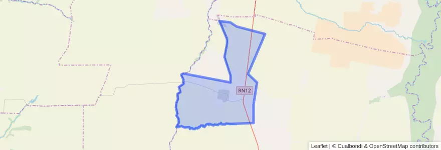 Mapa de ubicacion de General Galarza.