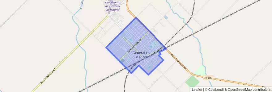 Mapa de ubicacion de General Lamadrid.