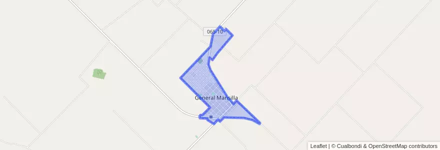 Mapa de ubicacion de General Mansilla.