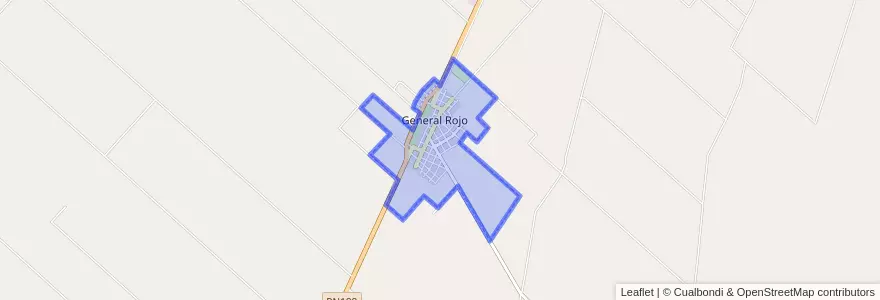 Mapa de ubicacion de General Rojo.