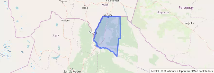 Mapa de ubicacion de General San Martín.