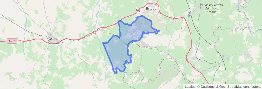 Mapa de ubicacion de Gilena.
