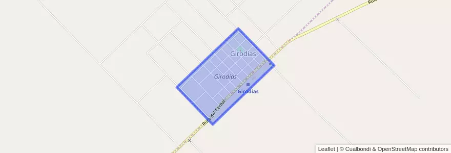 Mapa de ubicacion de Girodias.