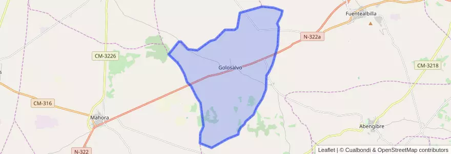 Mapa de ubicacion de Golosalvo.