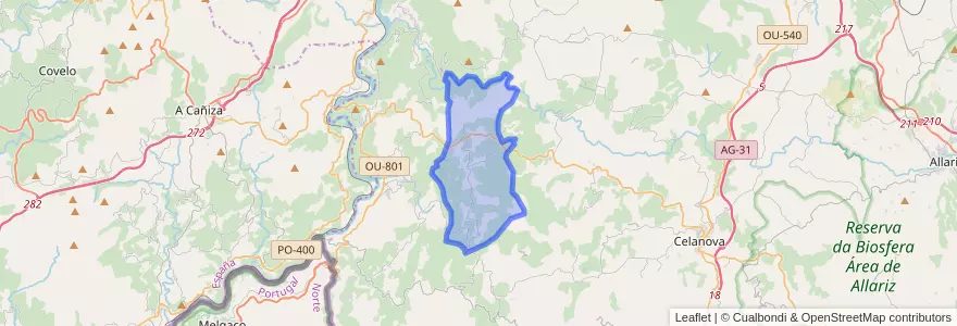Mapa de ubicacion de Gomesende.