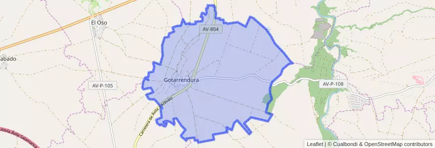 Mapa de ubicacion de Gotarrendura.