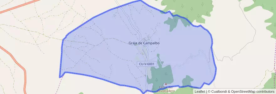 Mapa de ubicacion de Graja de Campalbo.