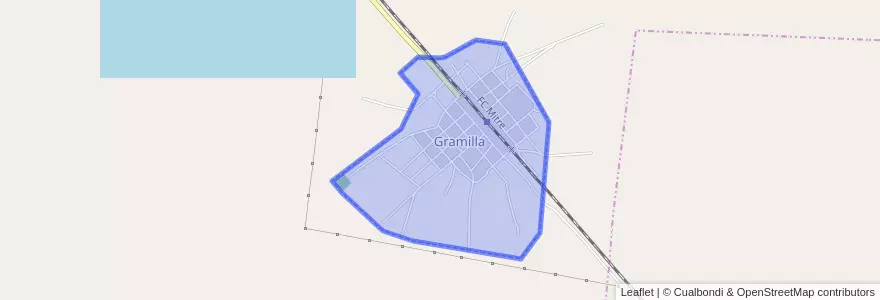 Mapa de ubicacion de Gramilla.