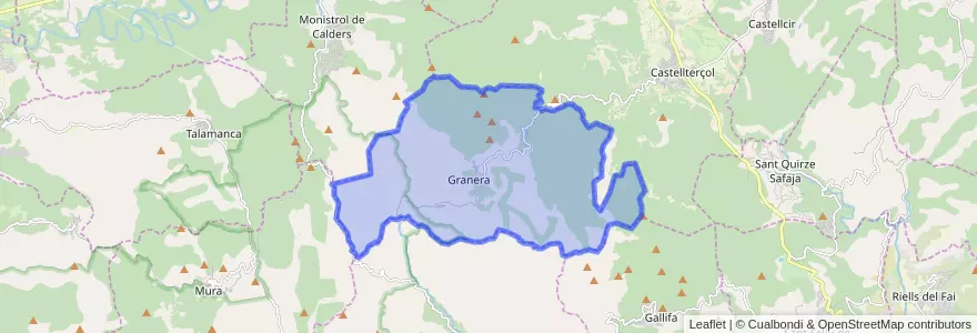Mapa de ubicacion de Granera.