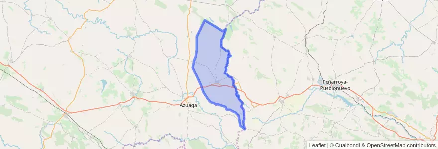 Mapa de ubicacion de Granja de Torrehermosa.