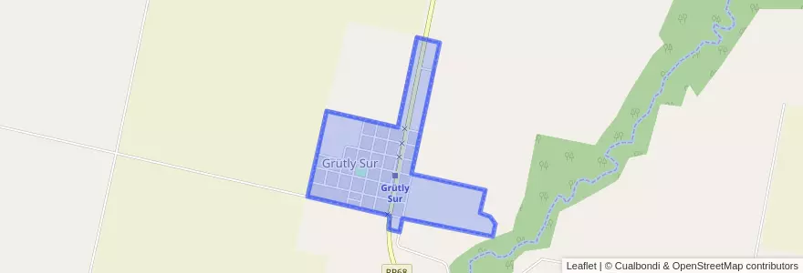 Mapa de ubicacion de Grütly Sur.