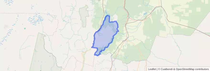Mapa de ubicacion de Guachipas.