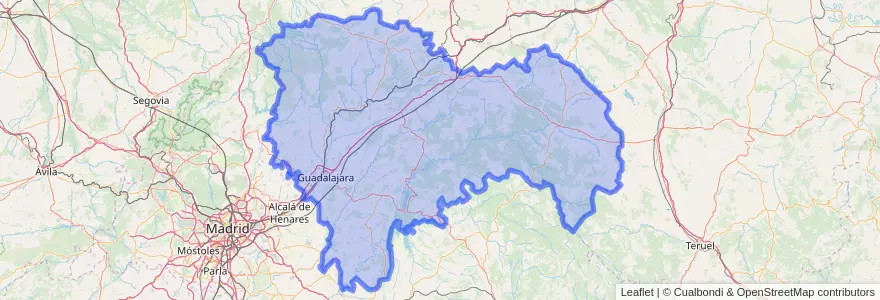 Mapa de ubicacion de گوادالاخارا.