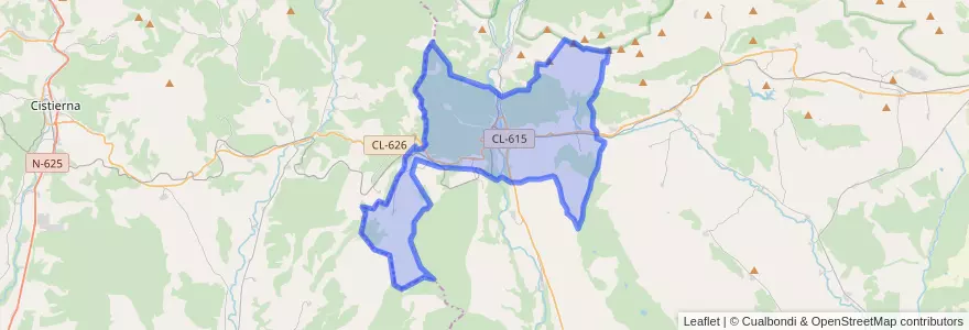 Mapa de ubicacion de Guardo.