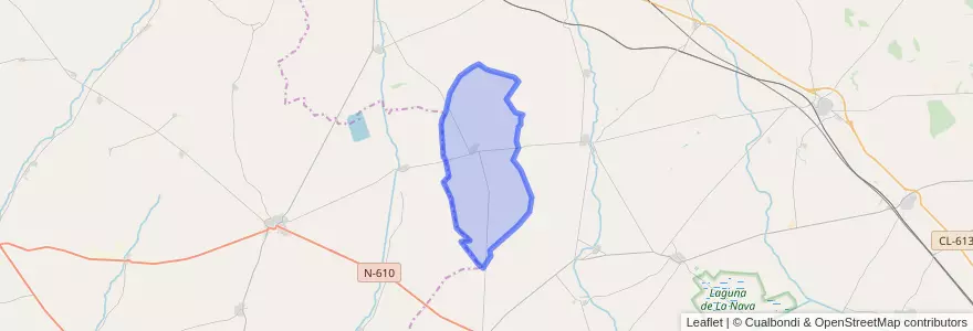 Mapa de ubicacion de Guaza de Campos.