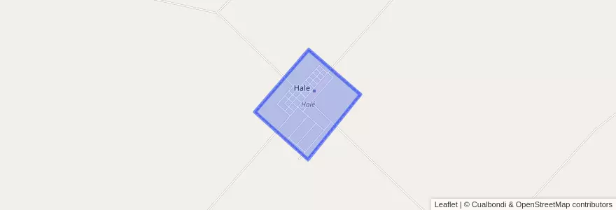 Mapa de ubicacion de Halé.