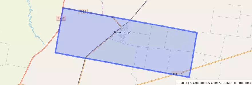 Mapa de ubicacion de Hasenkamp.