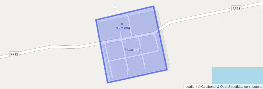 Mapa de ubicacion de Haumonia.