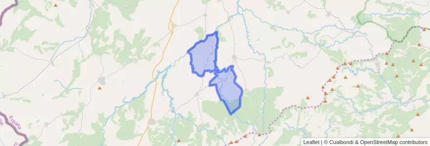 Mapa de ubicacion de Herguijuela de Ciudad Rodrigo.