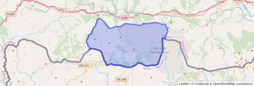 Mapa de ubicacion de Hermisende.