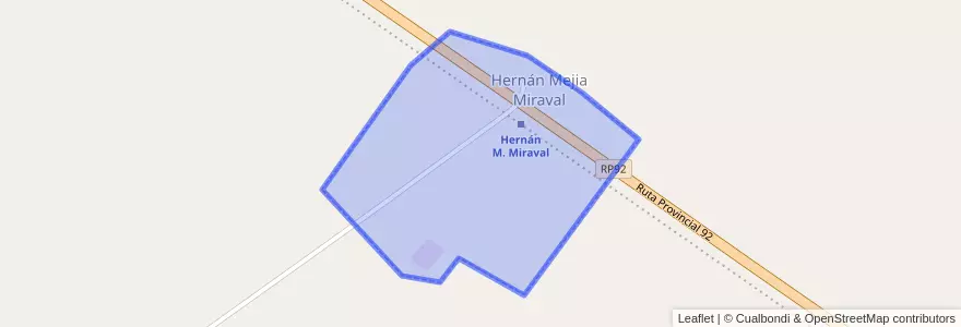 Mapa de ubicacion de Hernán Mejia Miraval.