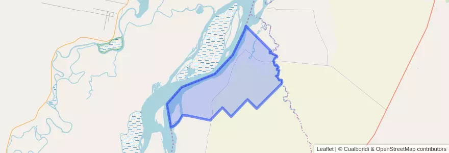 Mapa de ubicacion de Hernandarias.