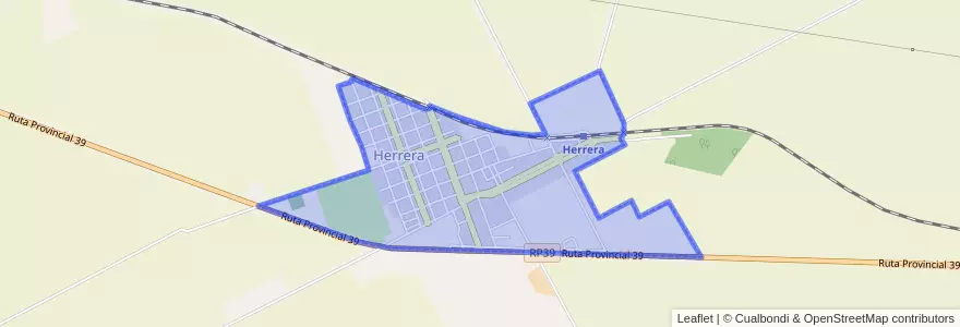 Mapa de ubicacion de Herrera.