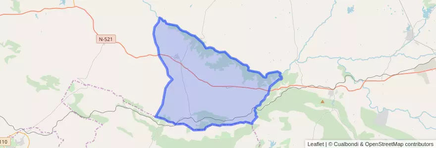 Mapa de ubicacion de Herreruela.