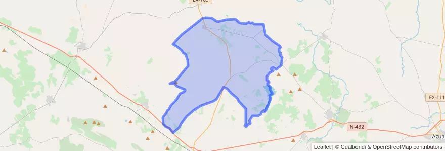 Mapa de ubicacion de Higuera de Llerena.